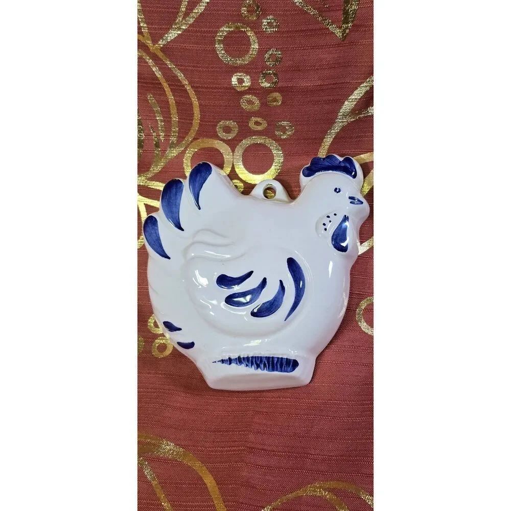 Vintage LBC Bassano Italian Ceramic Chicken Wall Pocket